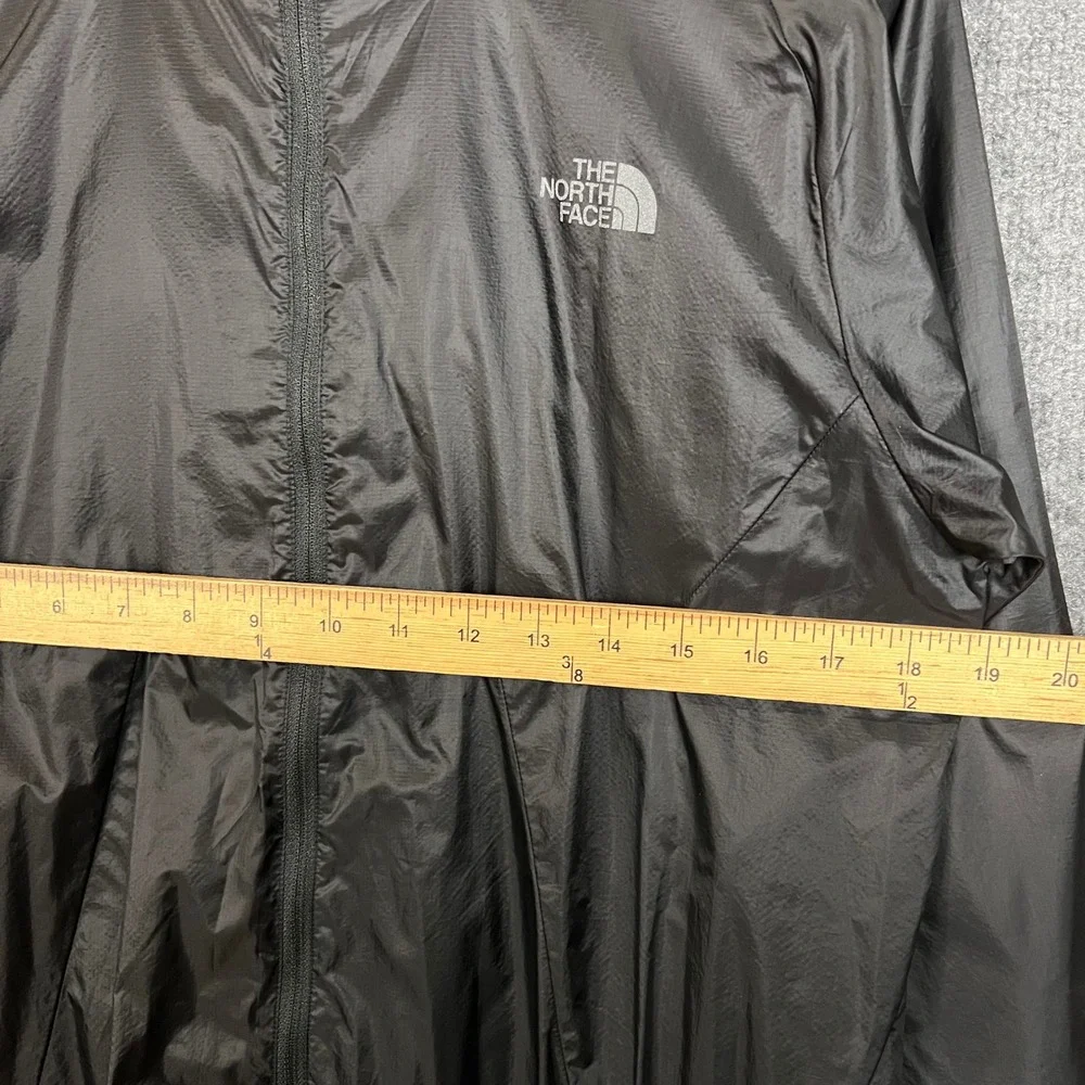 The North Face Windbreaker Jacket Mens Small Black Excellent Full Zip Hooded
